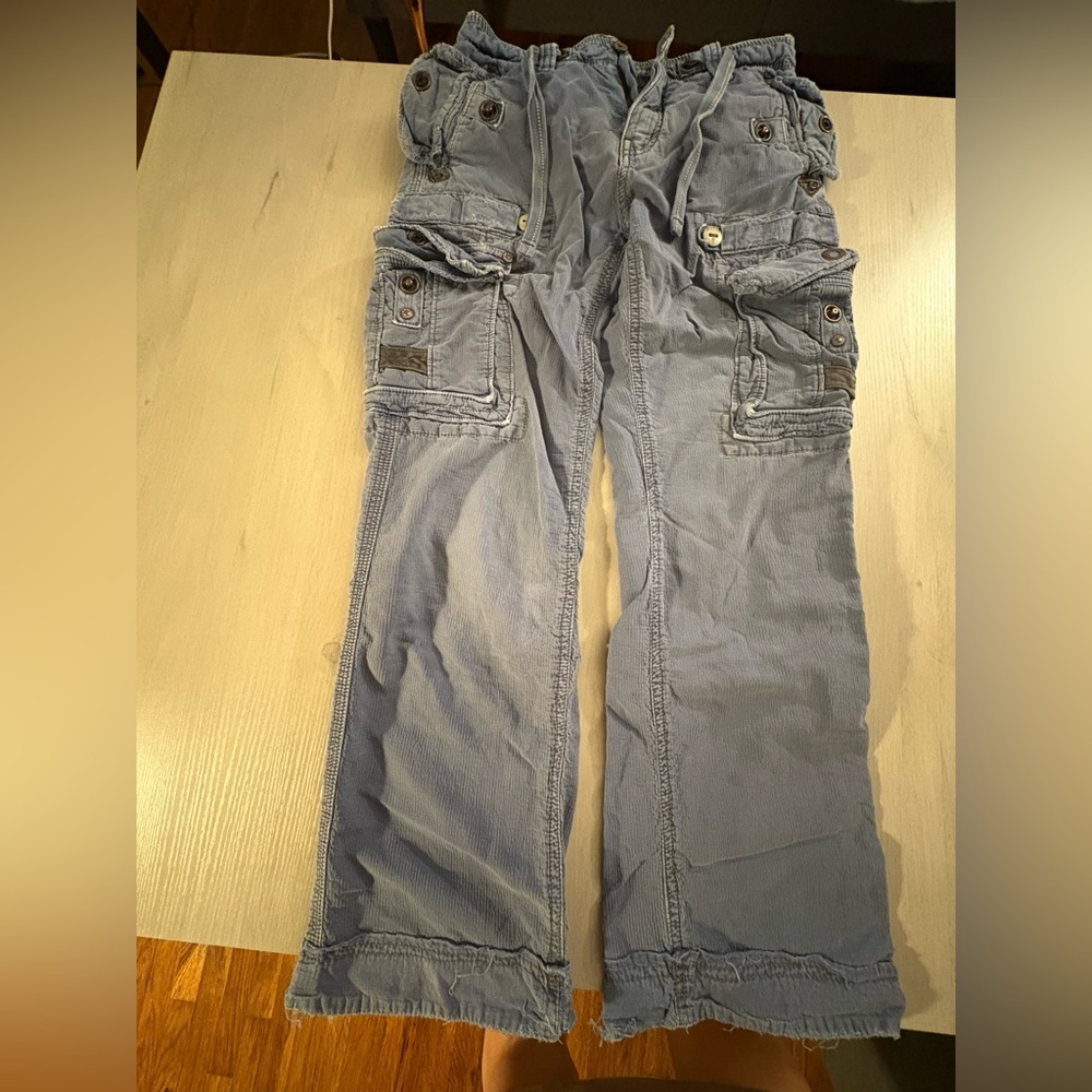 Y2K Jetlag Gray Cargo‎ Pants - Picture 5 of 14